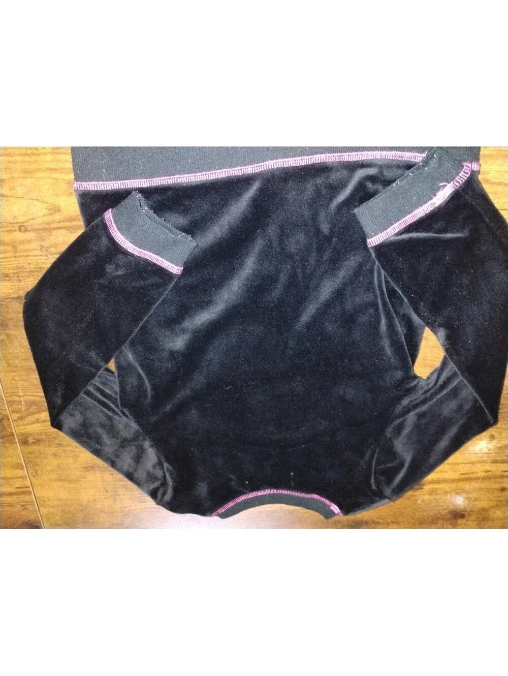 Betsey Johnson Black Velvet Sweater with Rainbow and Cloud Sequin Design, Size S